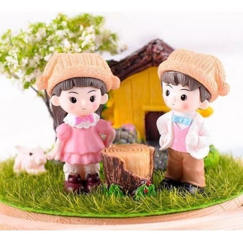 Miniature Lover Figures - Lovers Couple Figurines #05 (2pcs)