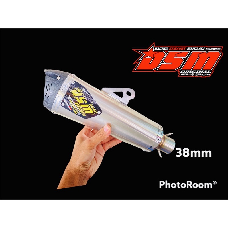 Knalpot Dsm kompetisi d38 slencer original DSM