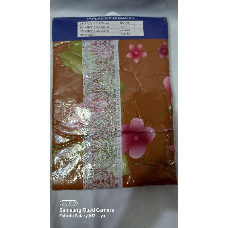 taplak meja makan kotak 4-8 kursi