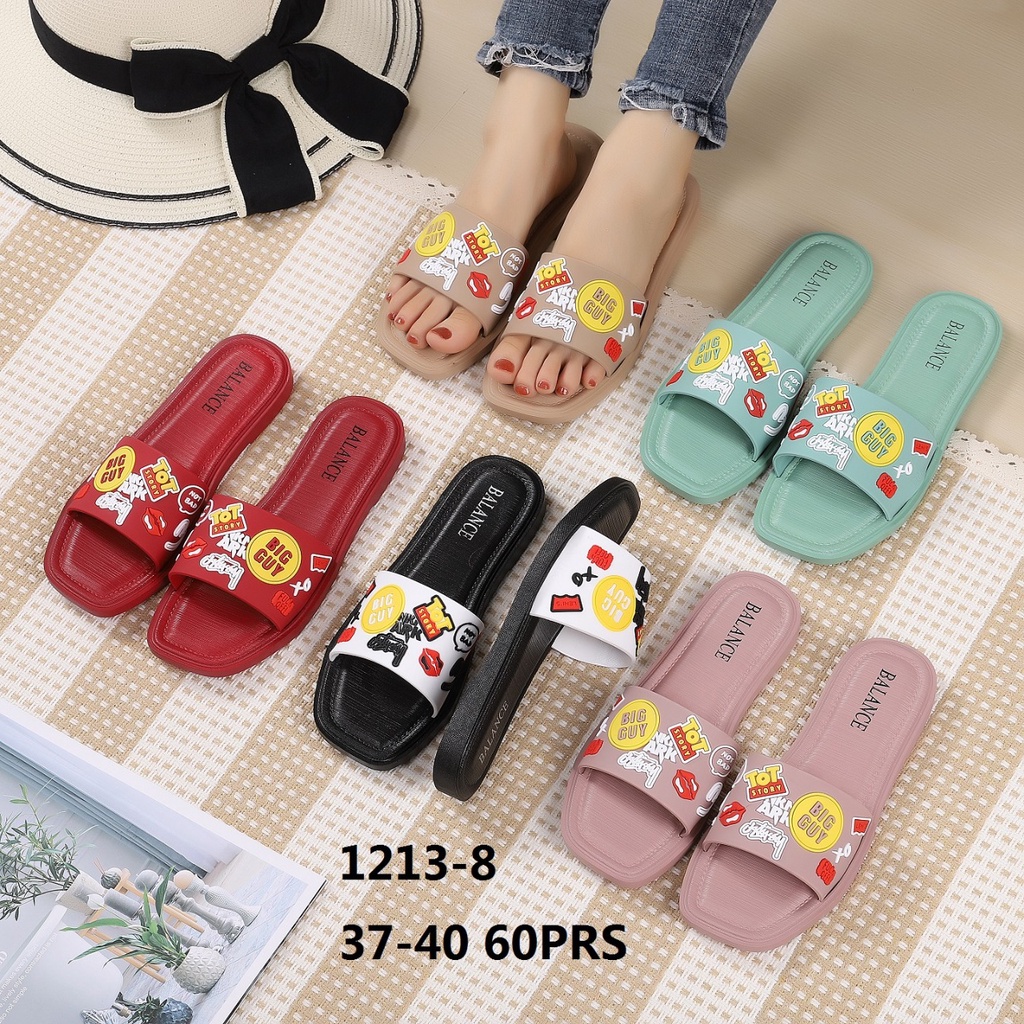 Sandal wanita selop jelly karet BALANCE big guy 1213-8