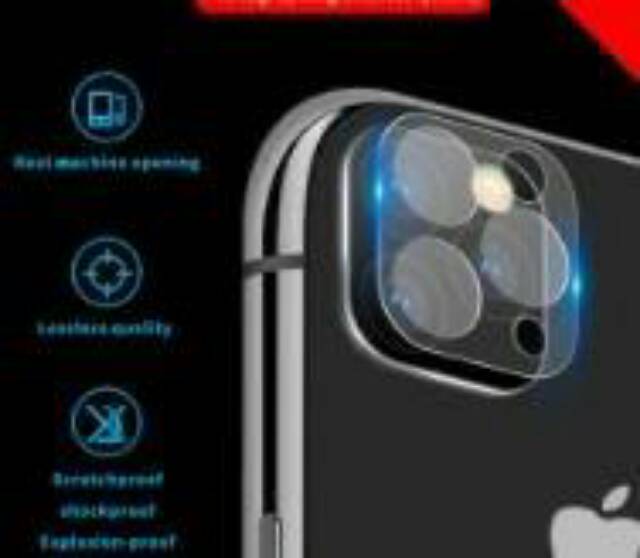 FULL COVER anti gores KAMERA IPHONE 11 / 11 PRO / 11 PRO MAX LENS PROTECTOR CLEAR