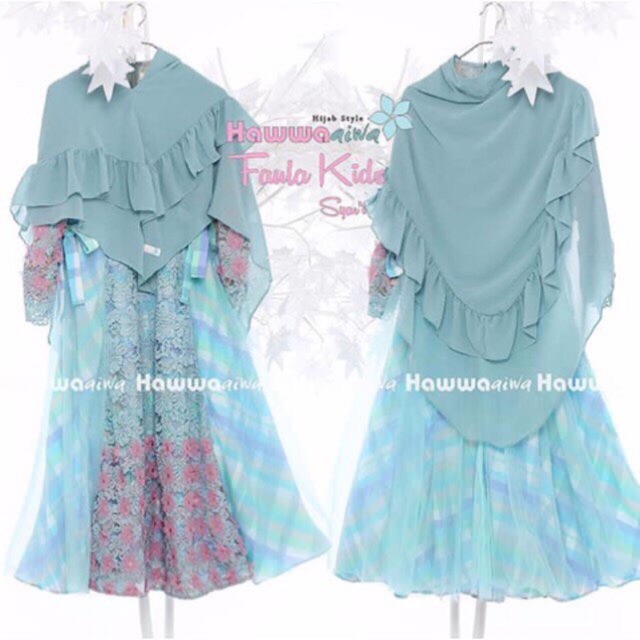Gamis Syari Anak Lucu Terbaru Faula Kids Syari Ori Hawwa Aiwa