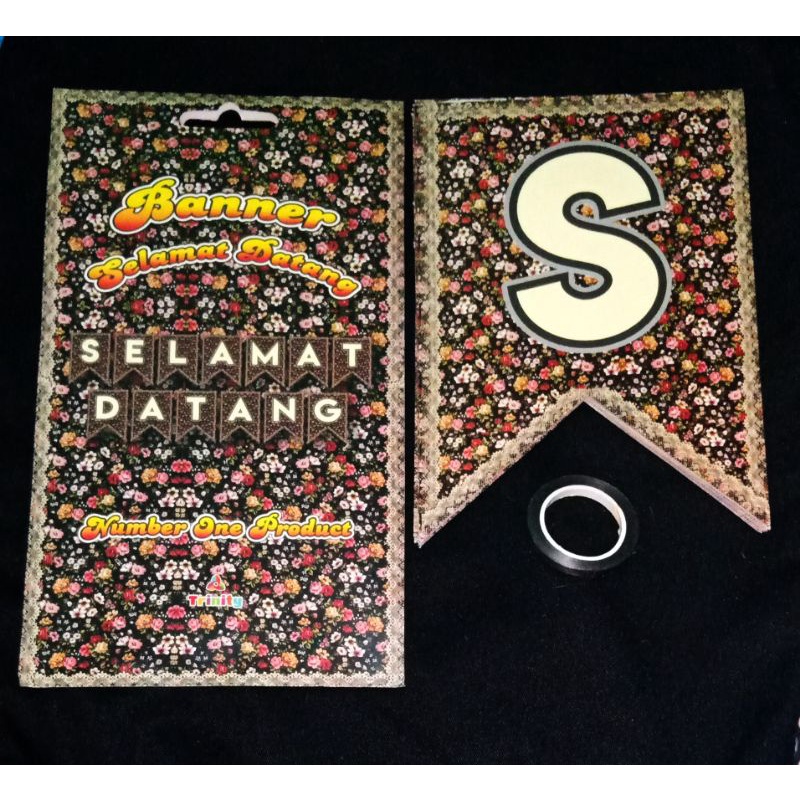Bunting Flag/Banner Selamat datang/Mohon Doa Restu