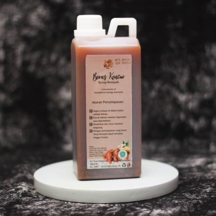 

Sirup Rempah - Beras Kencur 1 Liter / 1000 ml by Rempah Karsa (BERKUALITAS)
