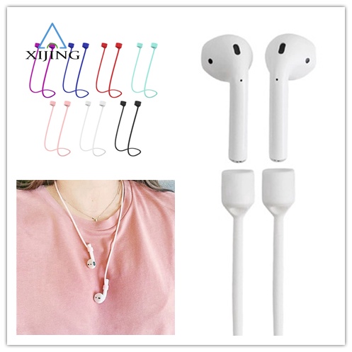 1pc Tali Lanyard Silikon Magnetik anti Hilang Untuk Airpods