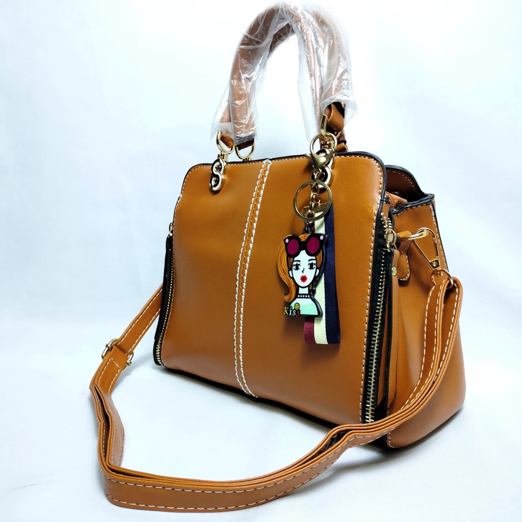 Diskon! Tas Selempang Wanita Import Top Handle Ukuran Besar A65 Bonus Gantungan