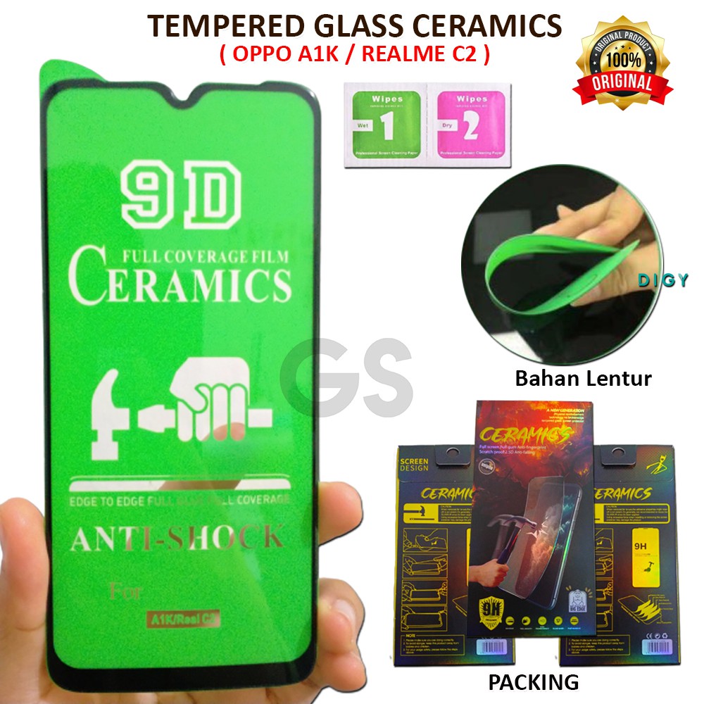 Ceramic Full Tempered REALME 6  6 PRO  C3  5  5i  5 PRO  A1K C2 Flexibel Anti Pecah