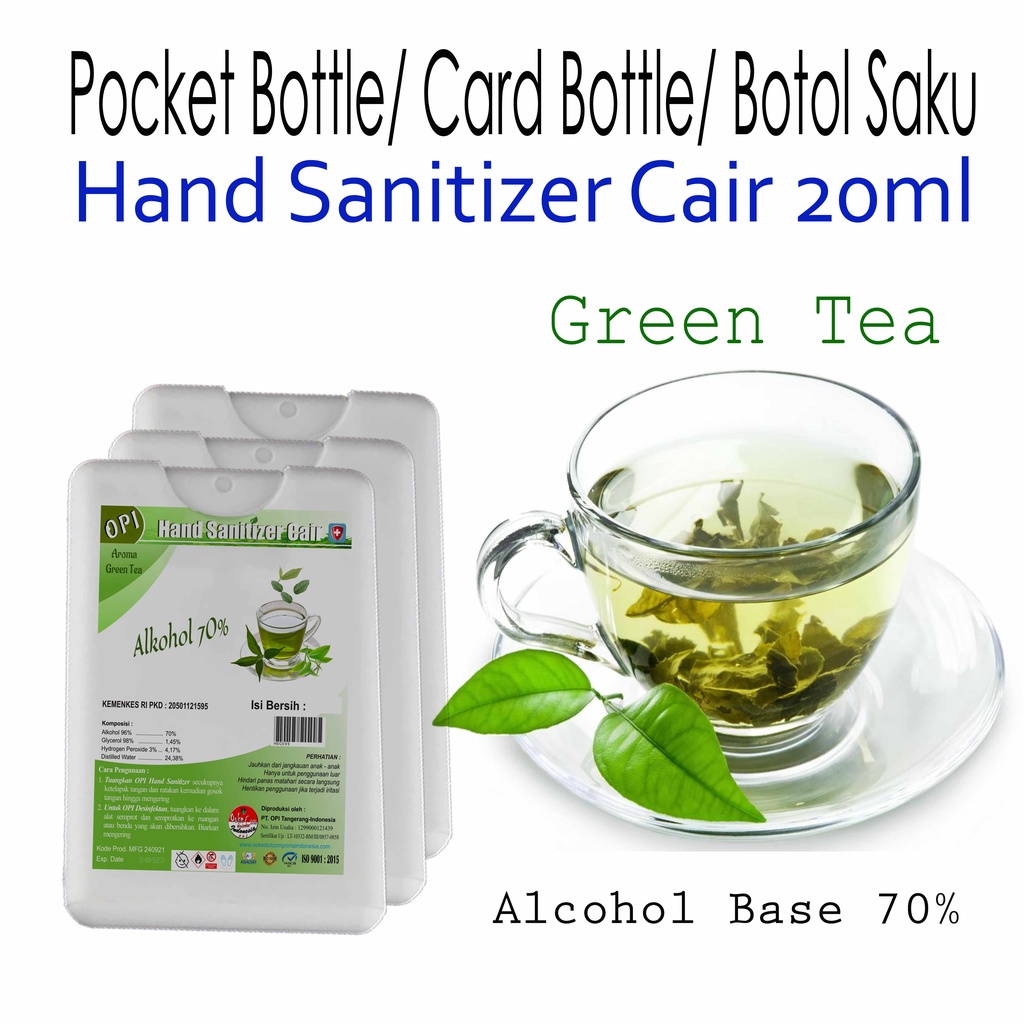 hand sanitizer 20ml varian wangi segar dalam kemasan botol saku(pocket bottle)