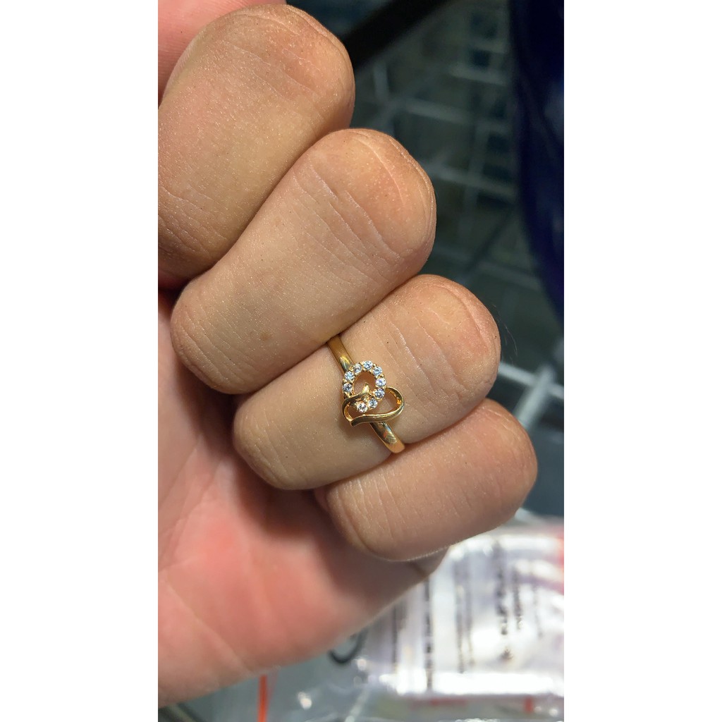 cincin anak dan dewasa emas asli  kadar 700 70% 16k 16k 22 1gram 8 9 10 11 12 13 14 15 16 solitaire permata zircon