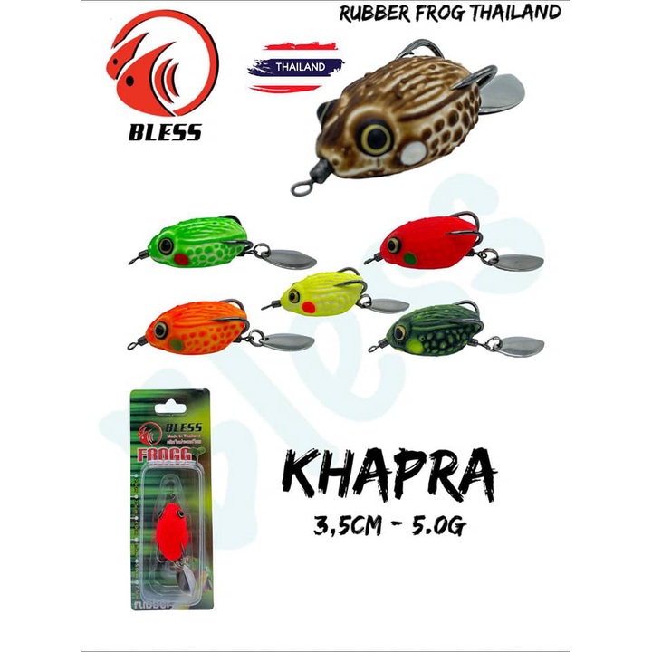 RUBBER FROG BLESS KHAPRA 3.5cm / 5gram