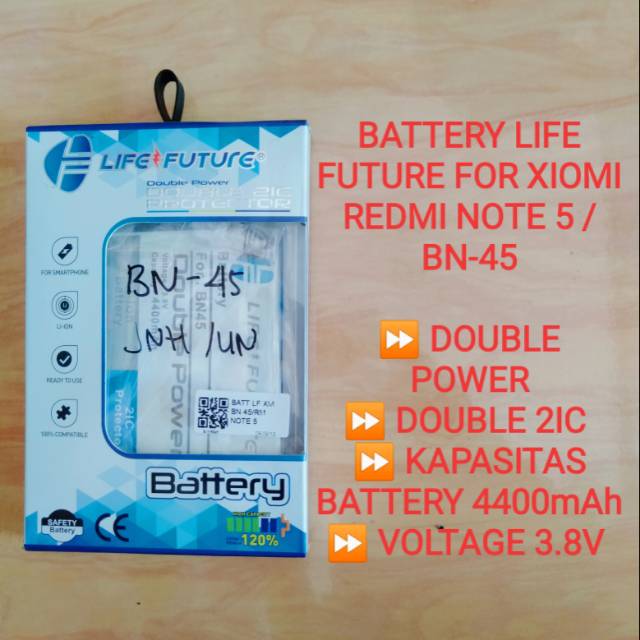 Baterai BN45 / RedmiNote5 Life future