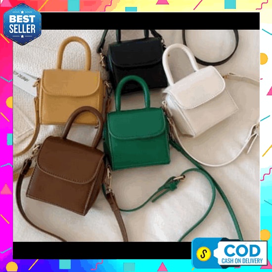 0 Tas Selempang Wanita Alina Tas Fashion Tas Casual - Kuning Mustard