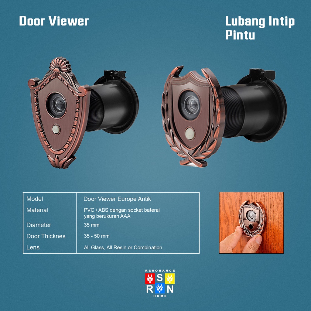 Door Viewer + Bell Antik Resonance Home