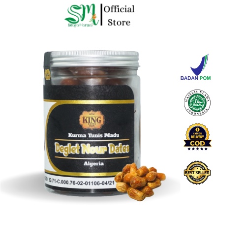 

KING DATES - Kurma Tunis Madu Deglet Nour - Kurma Dalam Jar - 500 Grm