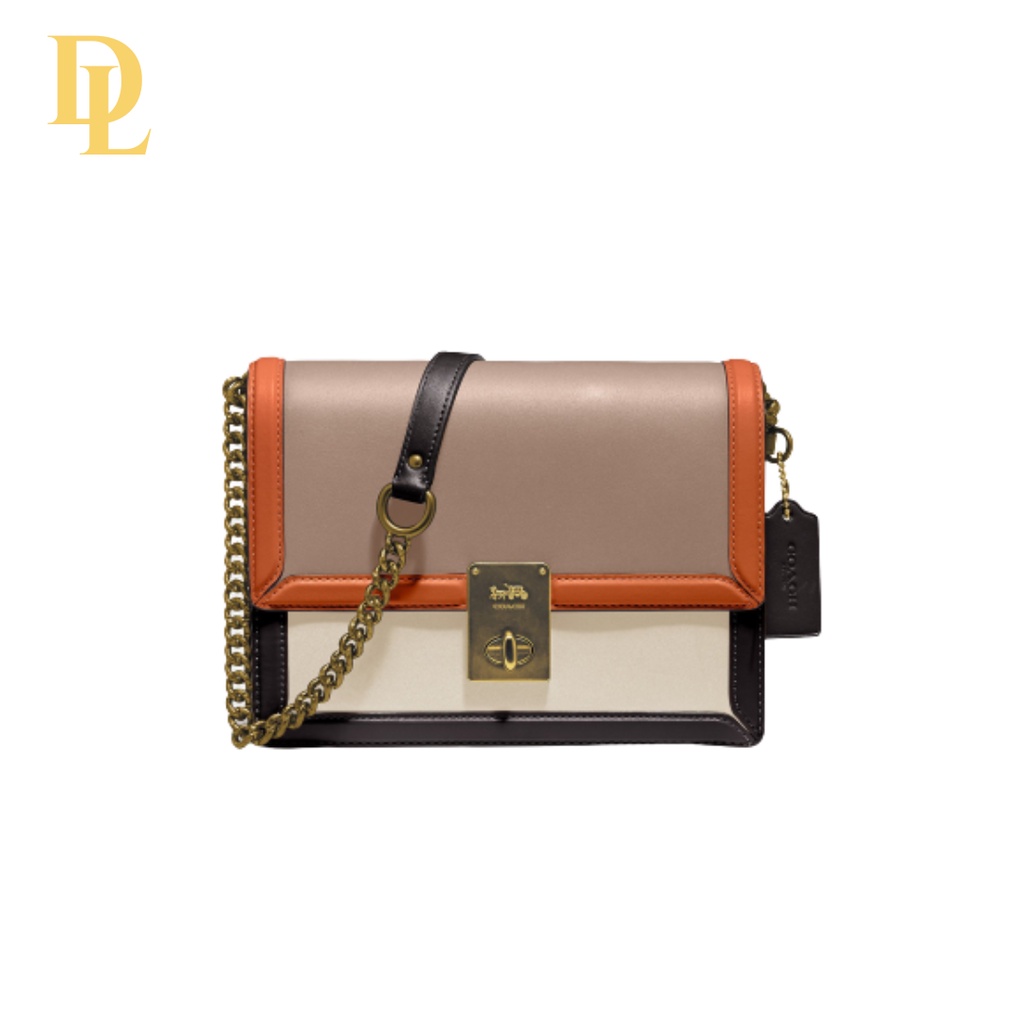 Coach Hutton Shoulder Bag In Colorblock (89070)
