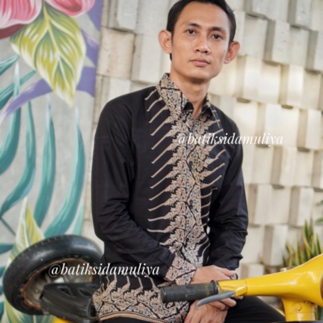 Sidamuliya Batik Kemeja Pria Slimfit Premium Anubhawa Lengan Panjang