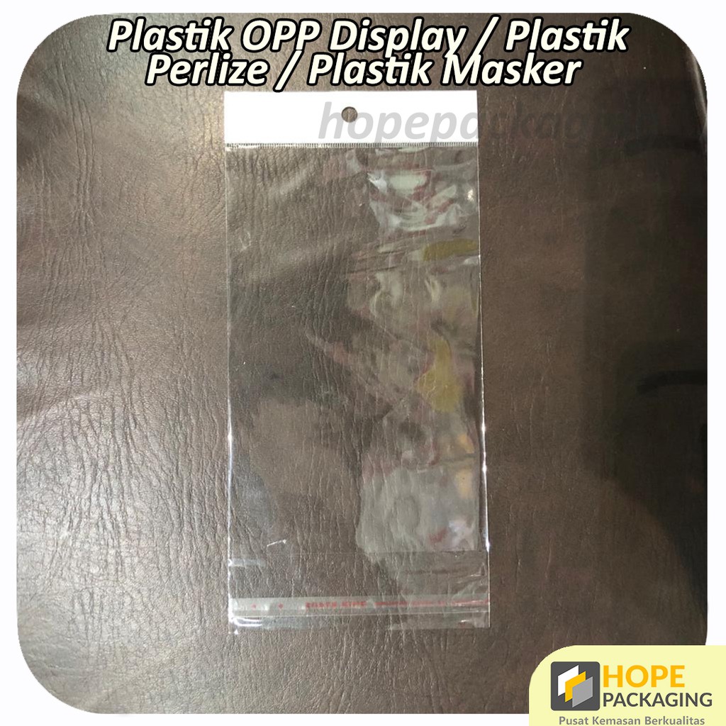 (50 pcs) Plastik OPP Perlize Uk 12x19 cm/Kemasan Masker/Aksesoris/OPP Display/platik untuk display