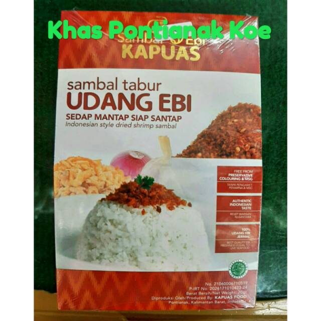 

Sambal Tabur Udang Ebi Kapuas Pontianak 70gr