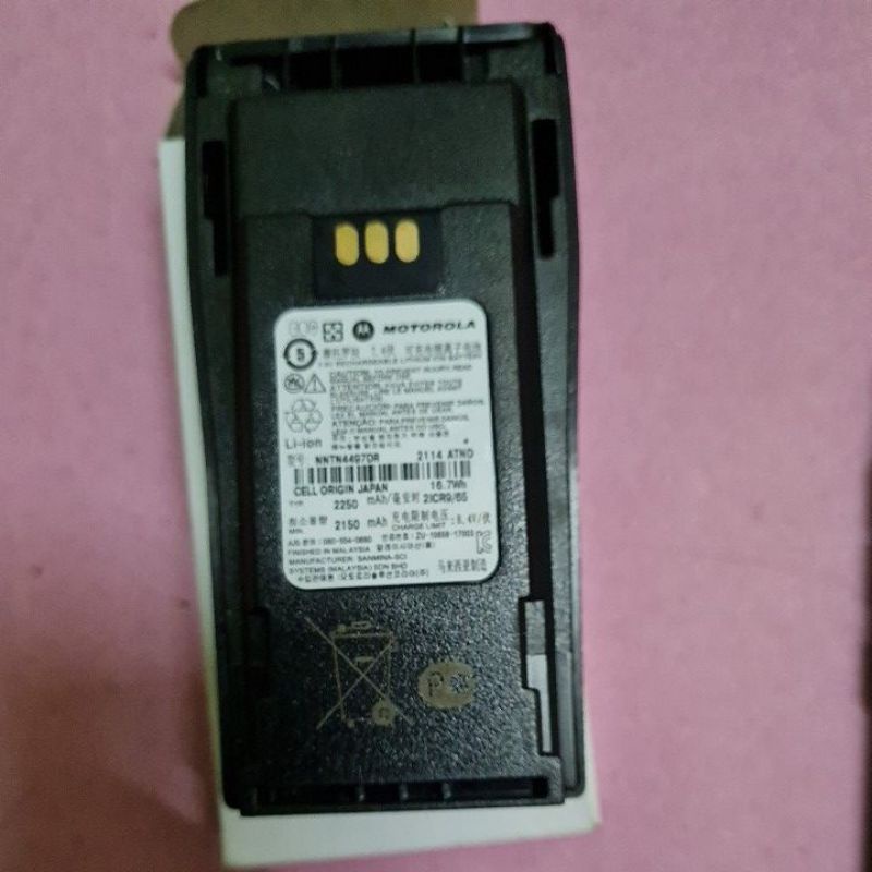 NNTN4497DR BATRE HT MOTOROLA XIR P3688CELL ORIGIN JAPAN 2150 MAH