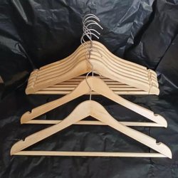 Hanger Kayu Palang Dewasa (Wood) warna Natural / Gantungan Baju