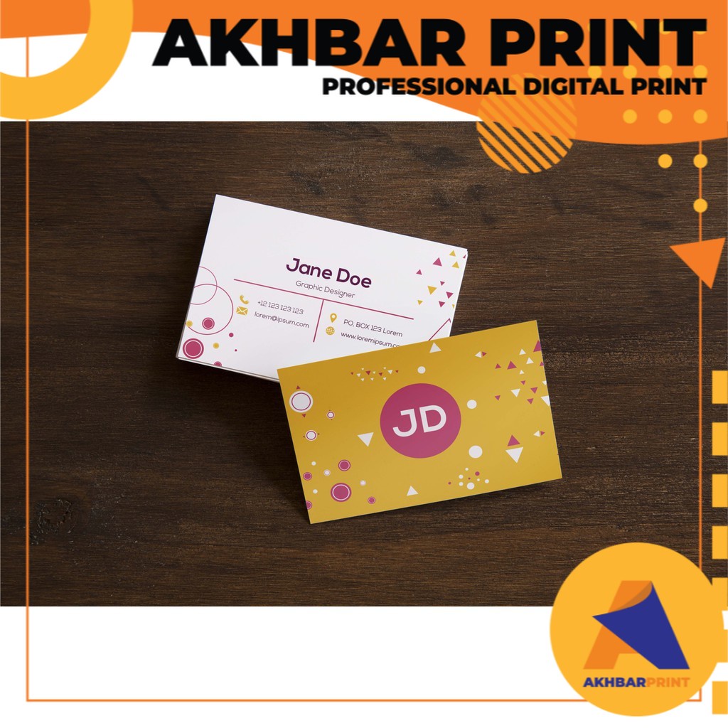 

Cetak Kartu Nama Custom Elegan Ekonomis Murah - Kartu Nama AP 260gsm - AKHBAR PRINT
