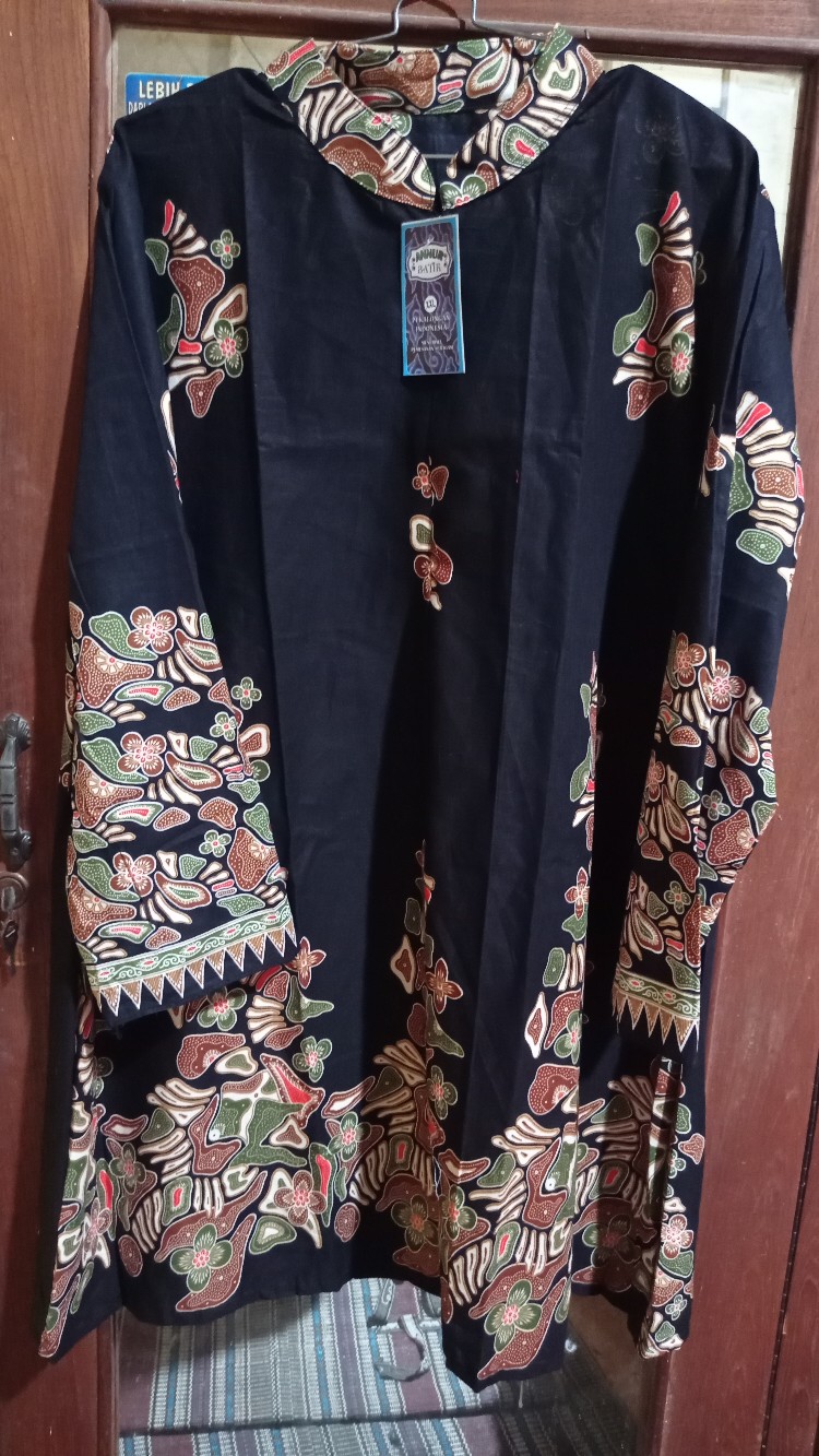 Grosir Terlaris Tunik Batik Genes Jelita Tunic Navbor Yelbor Whitbor Creambor