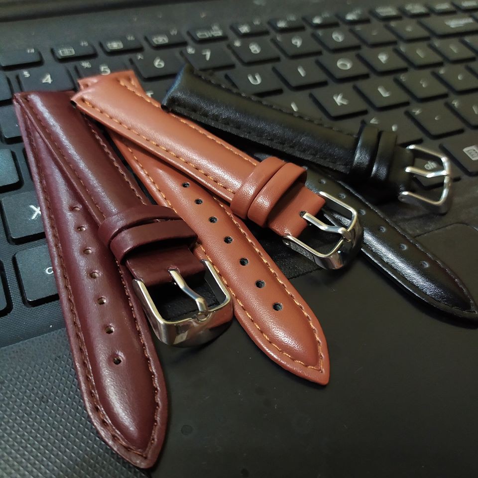 Strap Tali jam Tangan Kulit Murah Berkualitas 18mm 20mm 22mm 24mm.