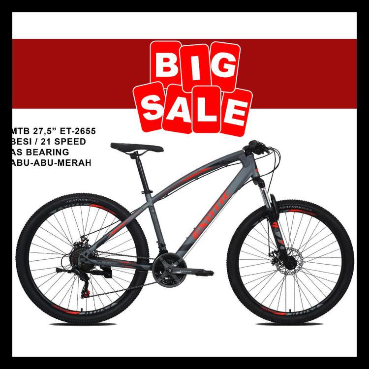 PROMO SEPEDA EXOTIC ET 2655 MTB 27.5 INCH 21 SPEED