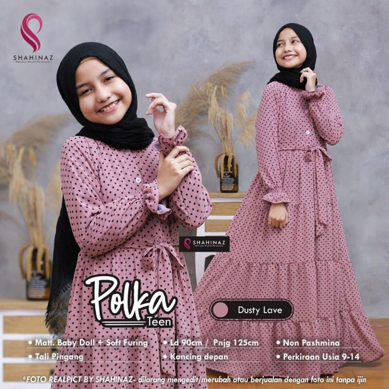 Gamis Remaja anak perempuan 11-14 tahun | gamis anak tanggung SD SMP | Busana muslim Dress anak terb