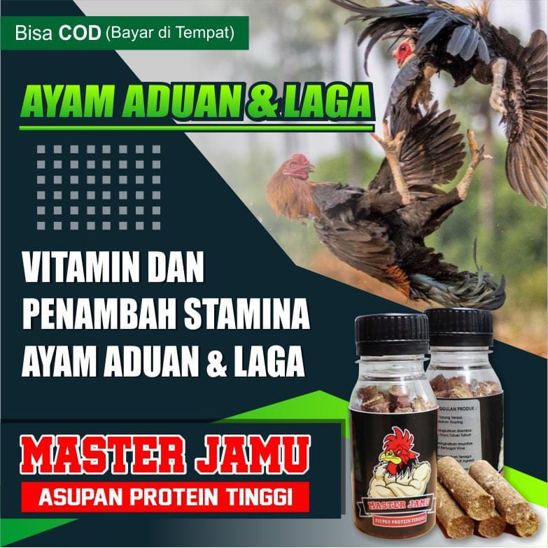 JAMU AYAM JUARA Penangkal Virus & Penyakit Ayam Adu-Laga Suplemen & Vitamin Master Jamu Ayam Bangkok