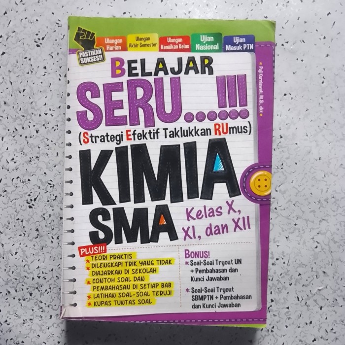 Buku BelajarSeru.(Strategi Efektif Taklukkan Rumus)KIMIA klsX,XI,XII