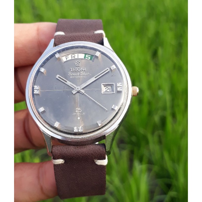 Jam Tangan Titoni Space Star President Automatic Original Rare Item