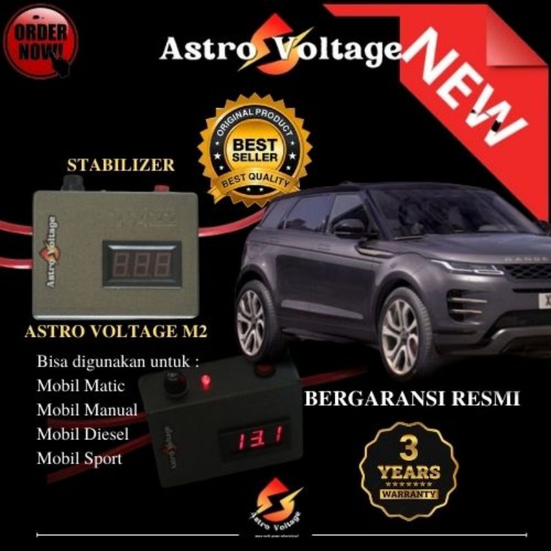 Penghemat Bbm Stabilizer Aki Accu Mobil ASTRO VOLTAGE M2 Original