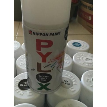 ➼ Cat Pylox terbaik Nippon Paint hitam merah kuning putih biru coklat ☇