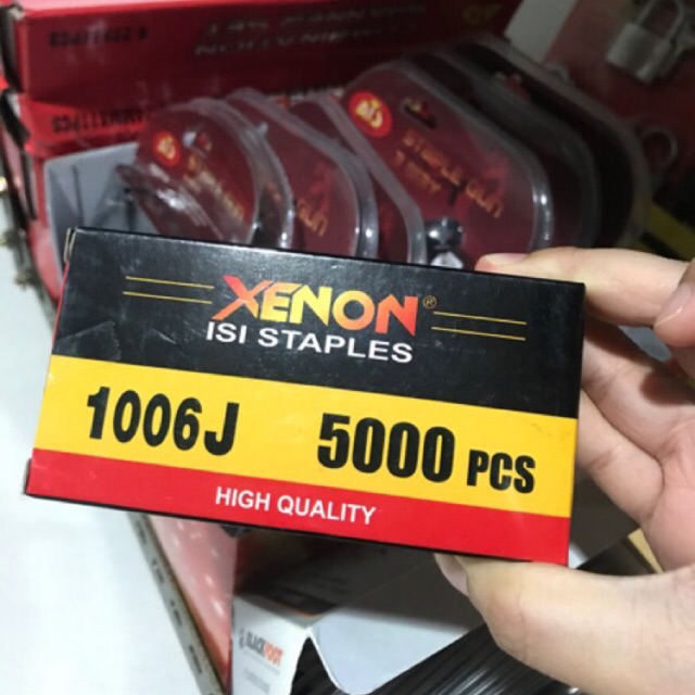 Refill Isi Staple Gun 3in1 1006J XENON 5000pcs / Isi u Alat Staples Tembak Air Stapler Nailer Blow