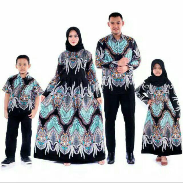 Batik Couple Keluarga Sania Ruffle Ori Ndoro Jowi Dnt Motif Madu Termurah Di Shopee