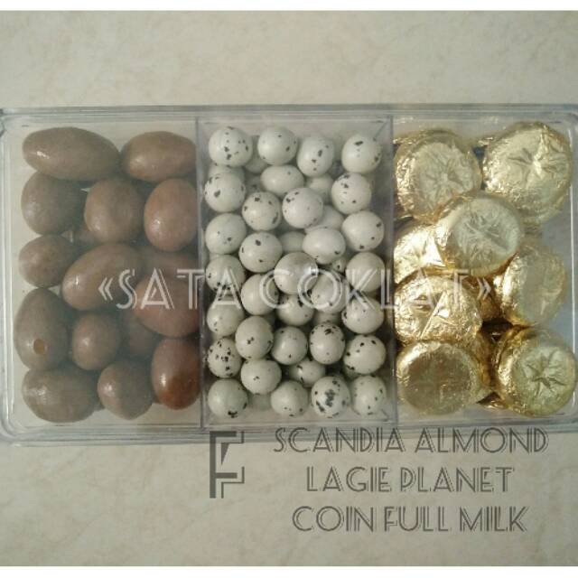 

Parcel coklat toples sekat 3 mix F murah