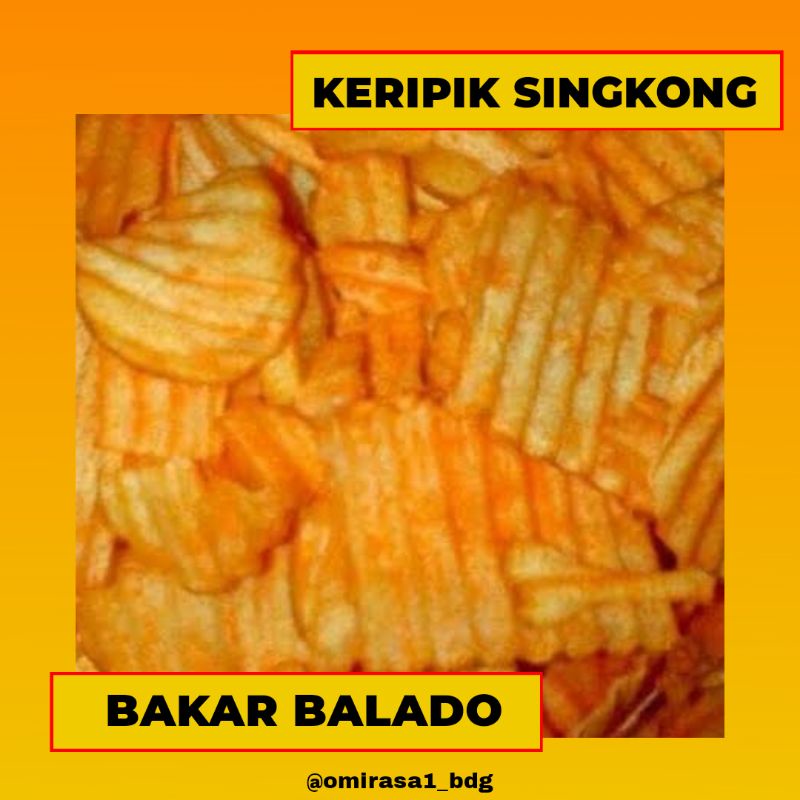 

Keripik Singkong Balado oleh-oleh Bandung OMIRASA 1