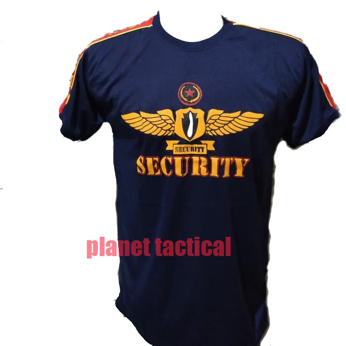 Kaos security coklat model baru kaos satpam grosir