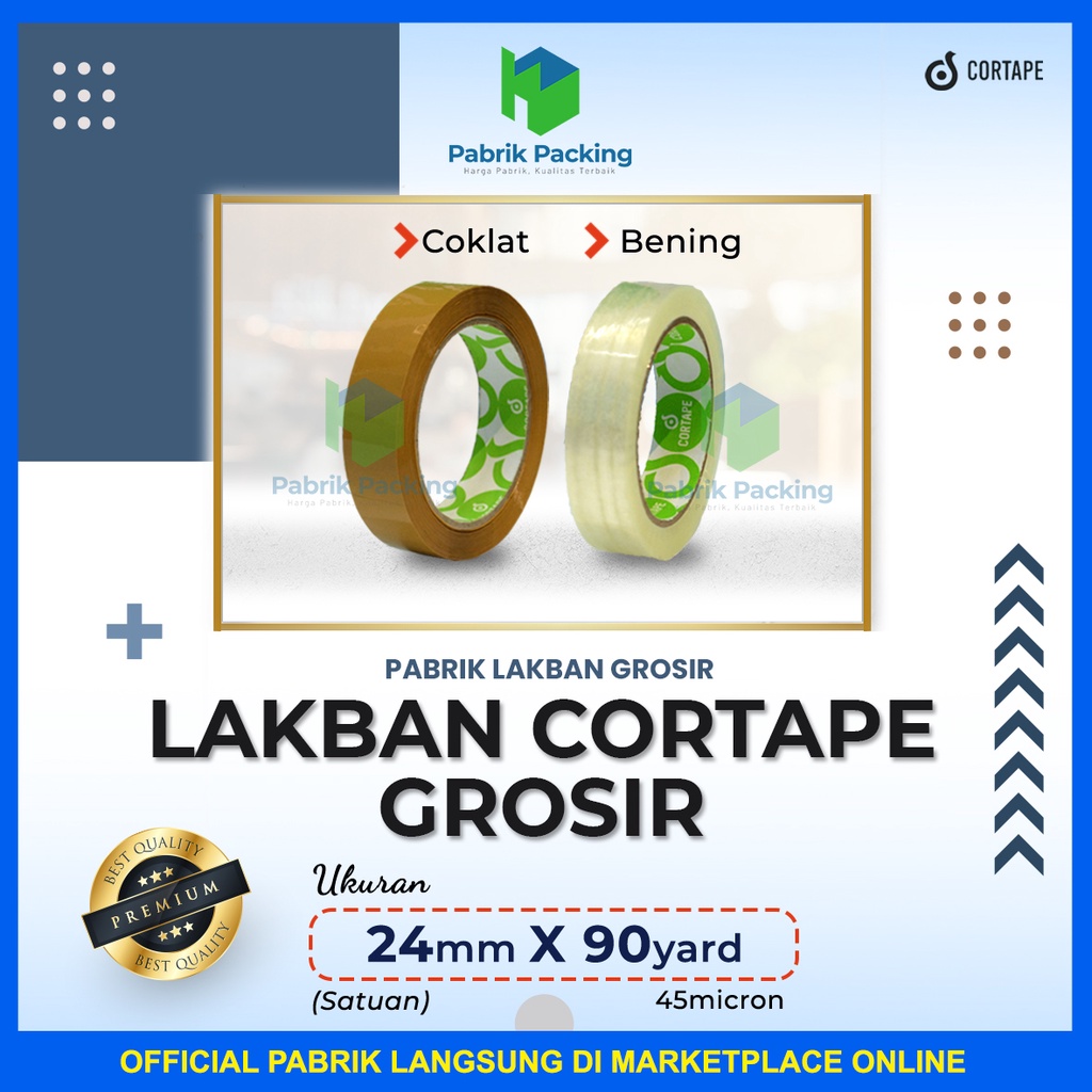 

HenJO LAKBAN / SELOTIP Cortape EKONOMIS Grosir Termurah Per Dus Khusus Gojek/Grab