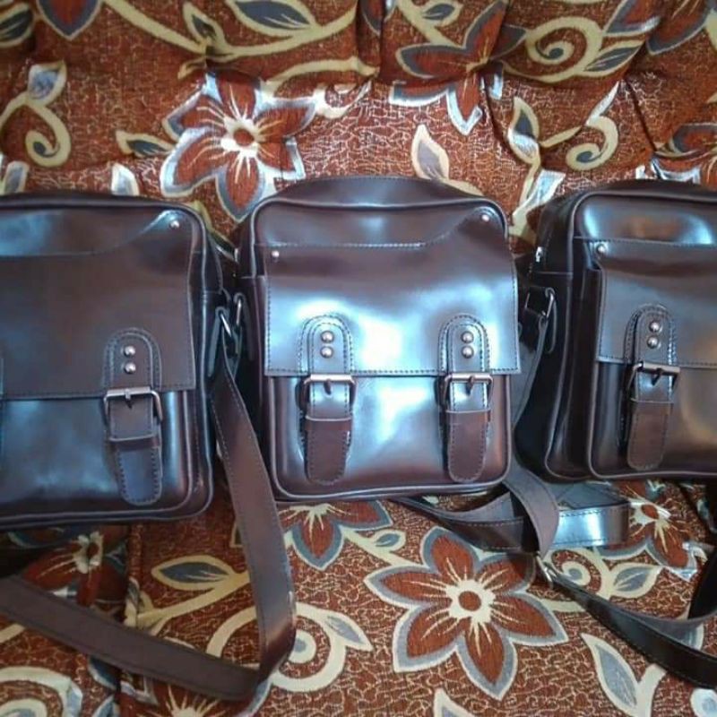 Tas Slempang Kulit Asli Qualitas Full Up super Premium ,Lembut Dan Halus 100% Original Made in Garut