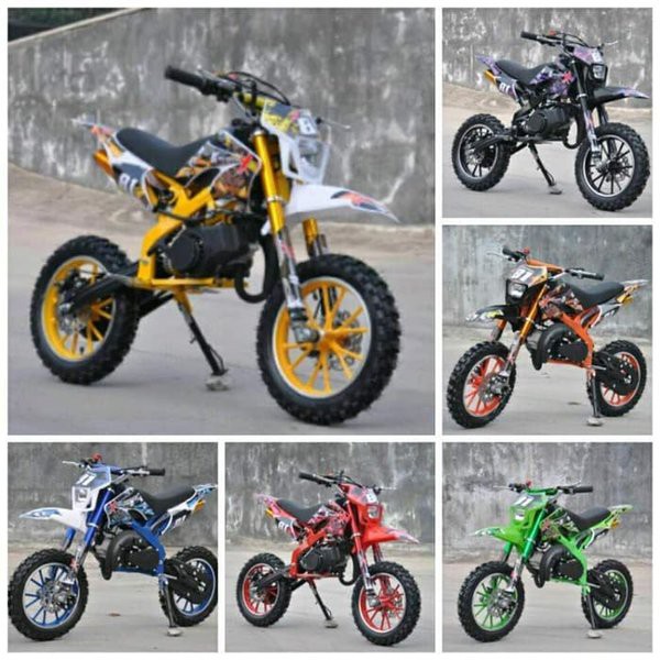 Motor Bensin Mini Trail New MT II - MT 2 49cc 2Tak Motor Trail Anak