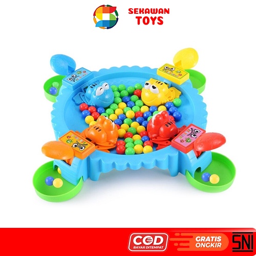 Sekawantoys Mainan Anak Katak Menelan Manik-manik/Froggies 4Katak dan Bola TERMURAH!!!( SKW.1802 )