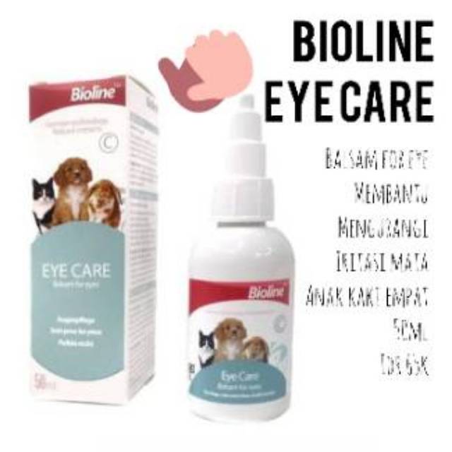 Bioline Eye Care Drop Balsam Obat Tetes Mata Kucing Anjing Kelinci Shopee Indonesia