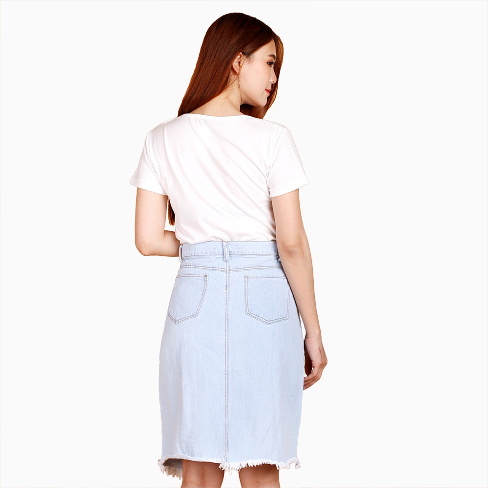 Rok mini denim Wanita Dewasa Casual Model Terbaru - XSHOP Nia