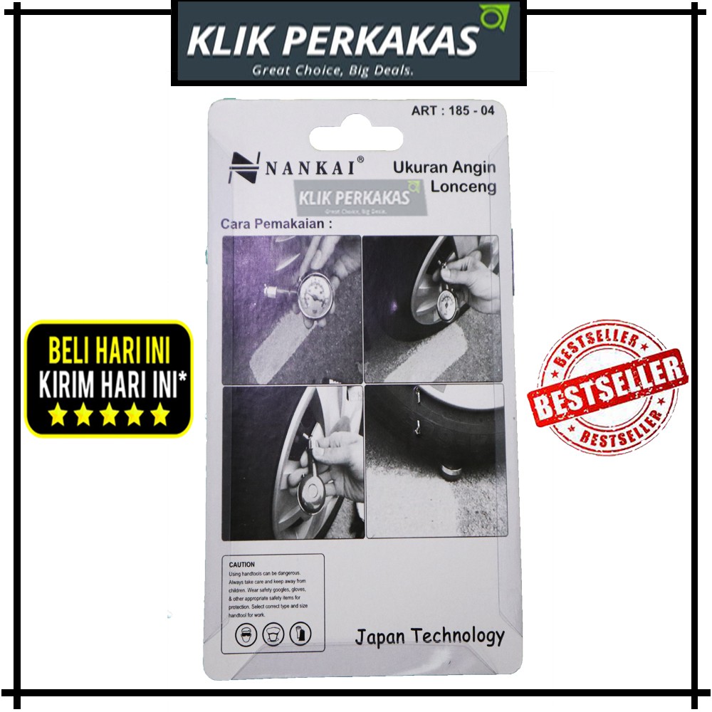 Pengukur Tekanan Angin Tire Gauge Jarum Model Lonceng