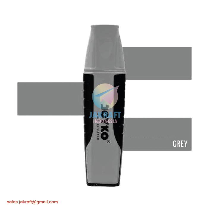 

Highlighter Stabilo Marker Penanda Warna Abu-abu Grey Gray JOYKO HL-14