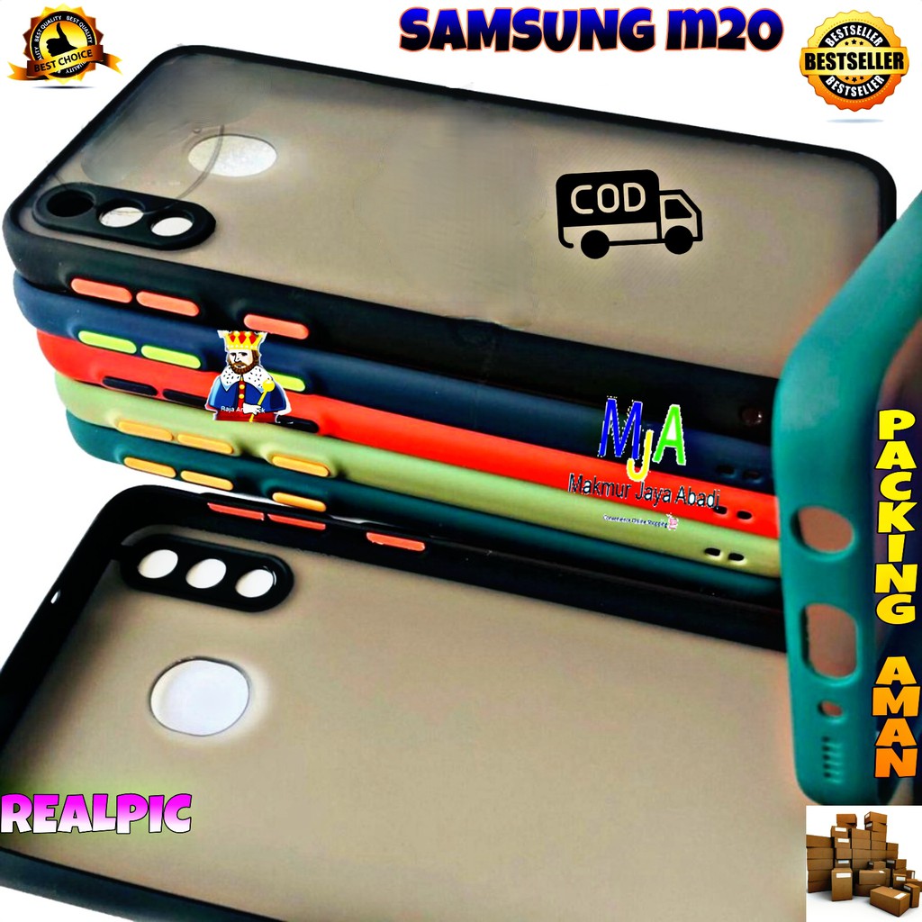 SOFTCASE SAMSUNG GALAXY M20 - CASE MATTE FULL COLOUR MY CHOICE BUMPER CASE PELINDUNG KAMERA