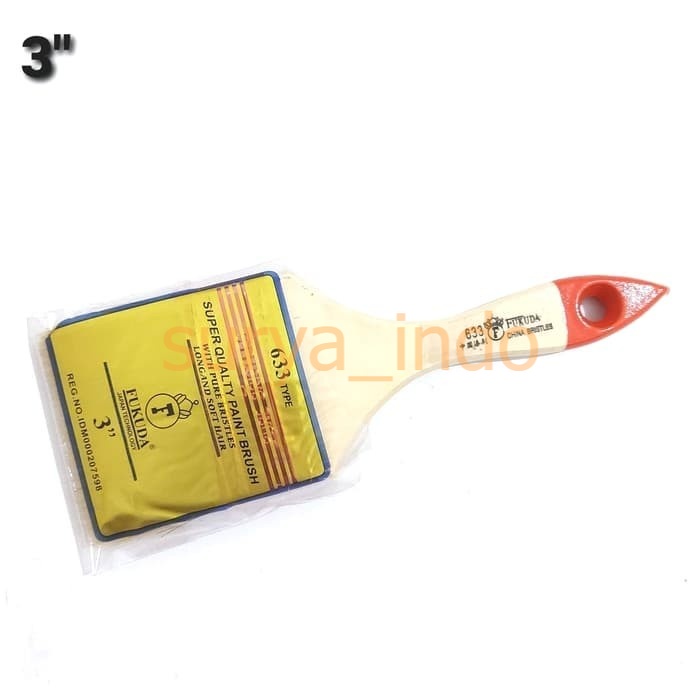 KUAS CAT 3&quot; INCH MERK FUKUDA SUPER QUALITY PAINT BRUSH