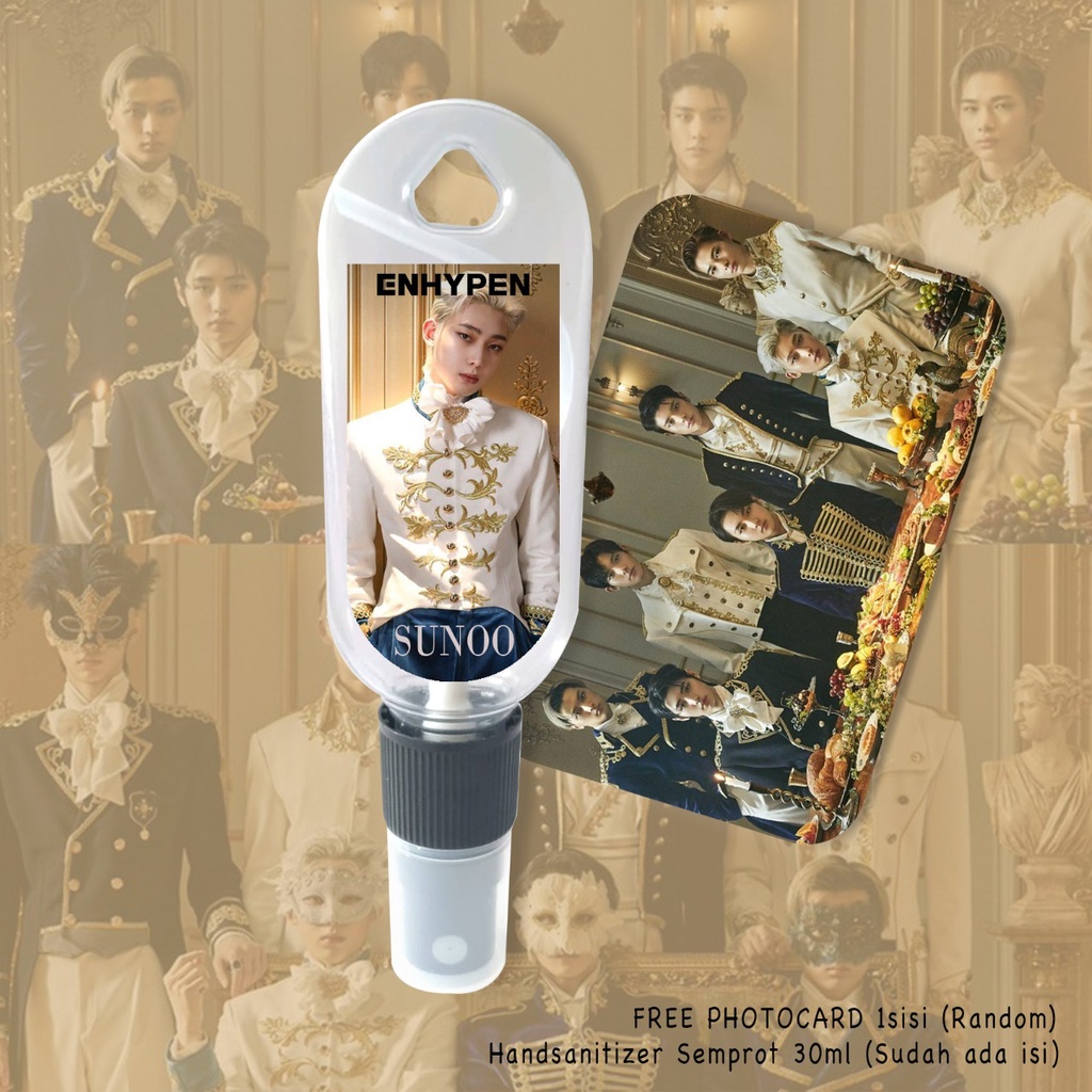 (FREE GANTUNGAN KUNCI) HAND SANITIZER K-POP ENHYPEN PERSONIL / INCLUDE ISI 30ML / CUSTOM